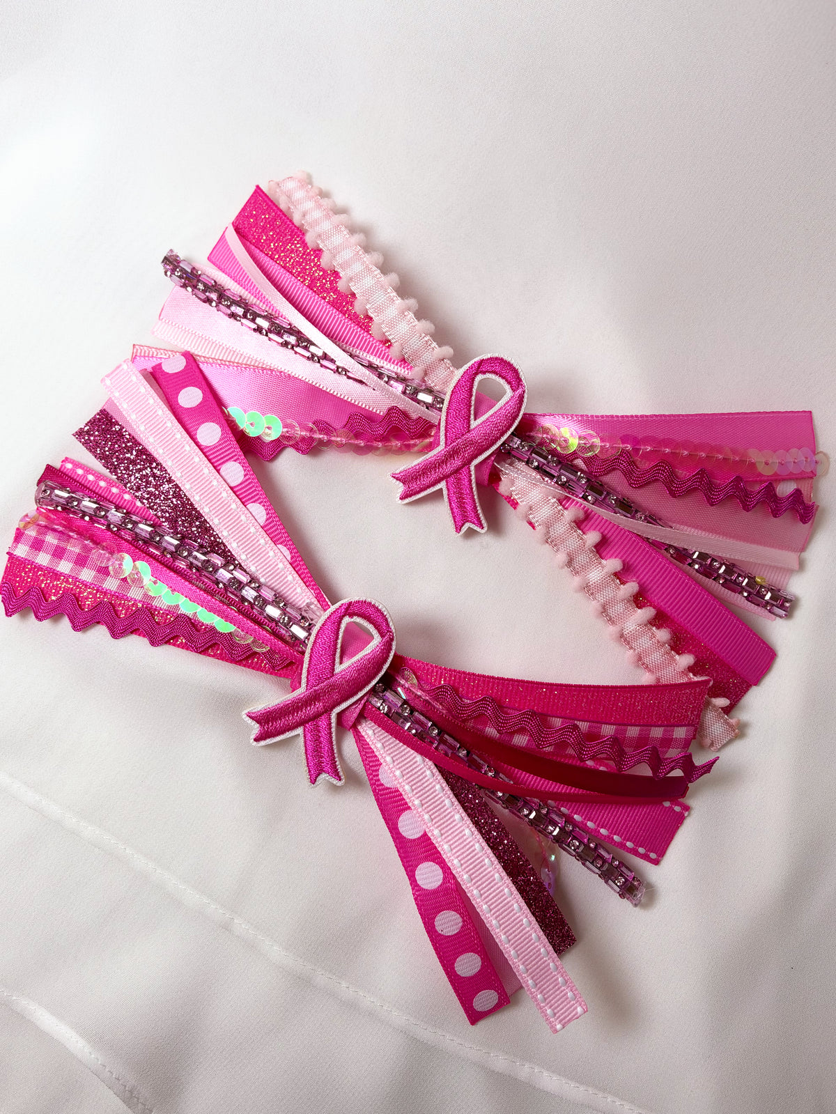 Pink October Exclusive BC Awareness Mini Confetti Bow