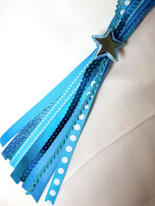 Turquoise Confetti Bow