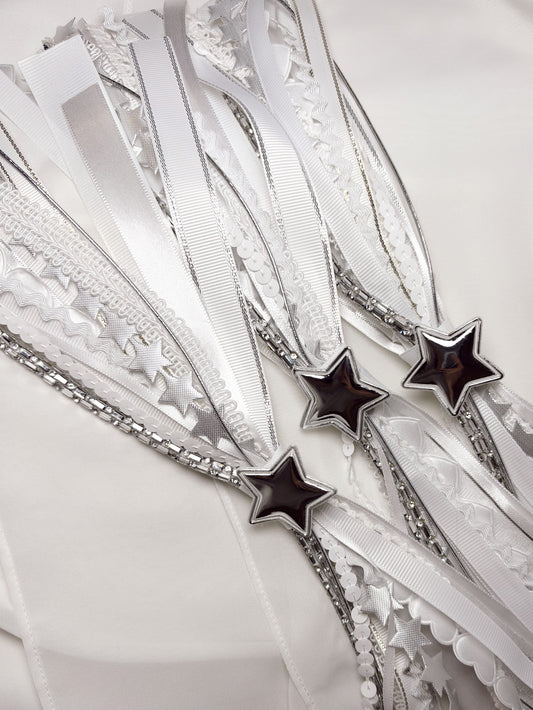 White Confetti Bow