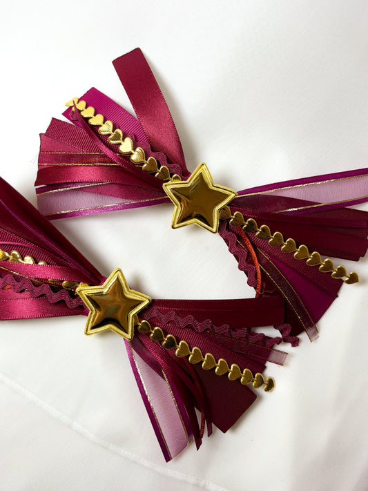 Burgundy Mini Confetti Bow