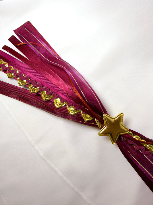 Burgundy Confetti Bow