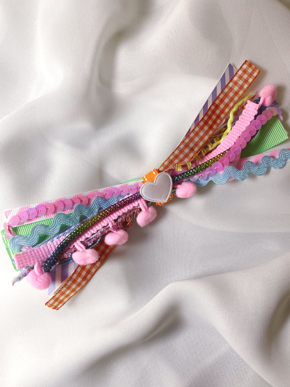 Mini Rainbow Confetti Bow (light version)