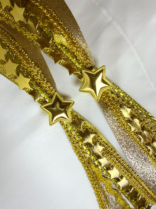 Gold Confetti Bow