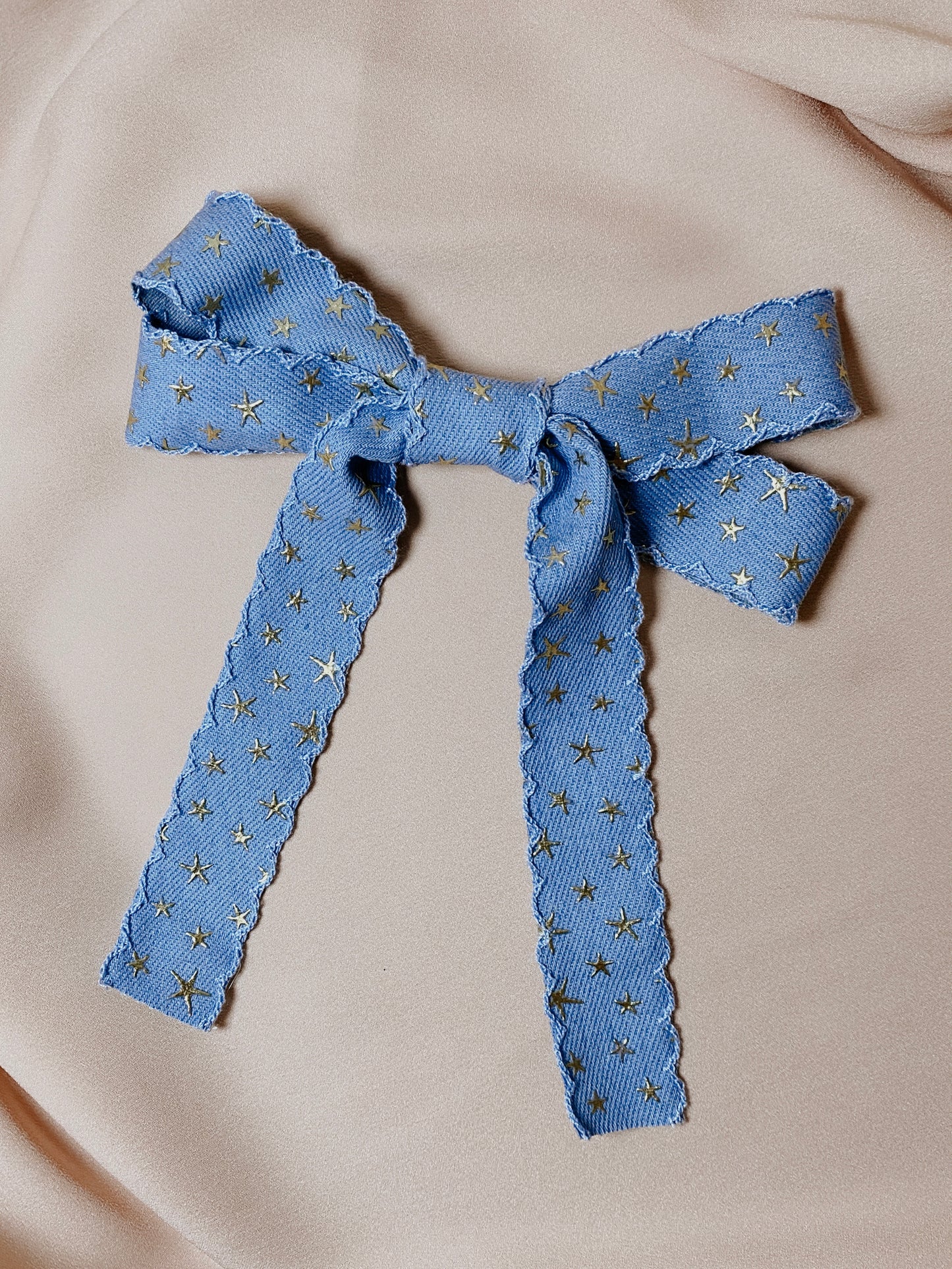 Denim Star Bow