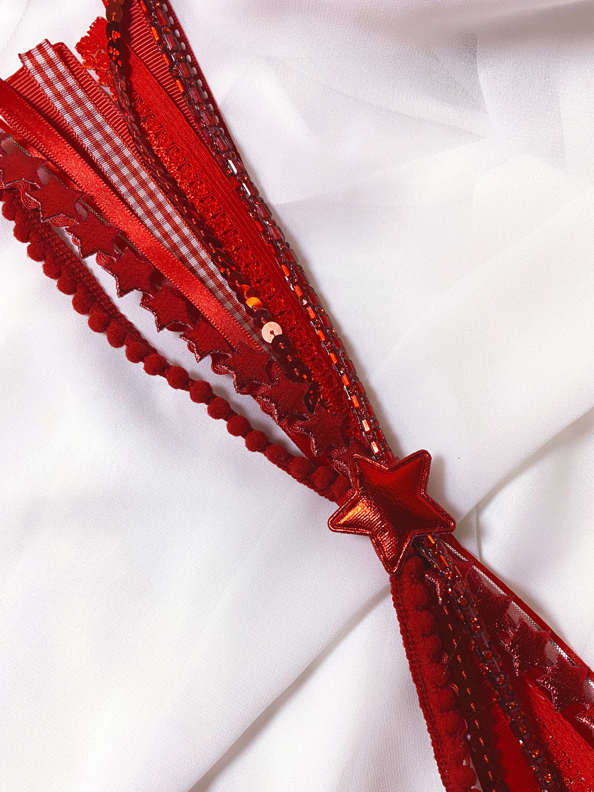 Red Confetti Bow