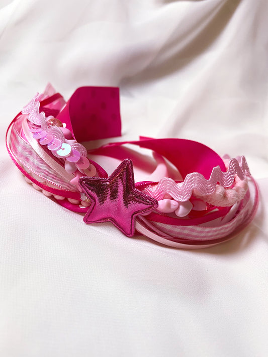 Pink Confetti Bow