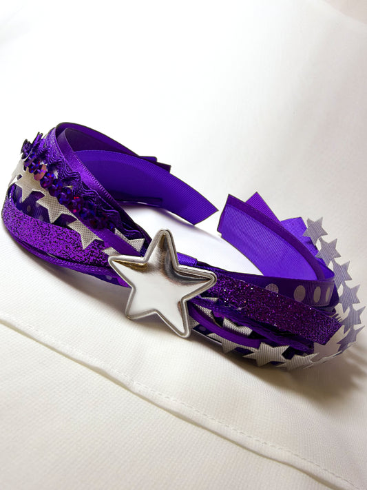 Purple Confetti Bow