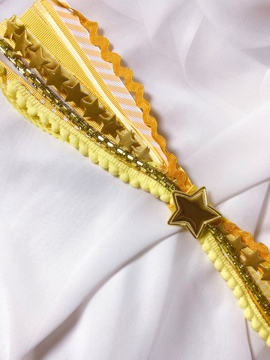 Yellow Confetti Bow