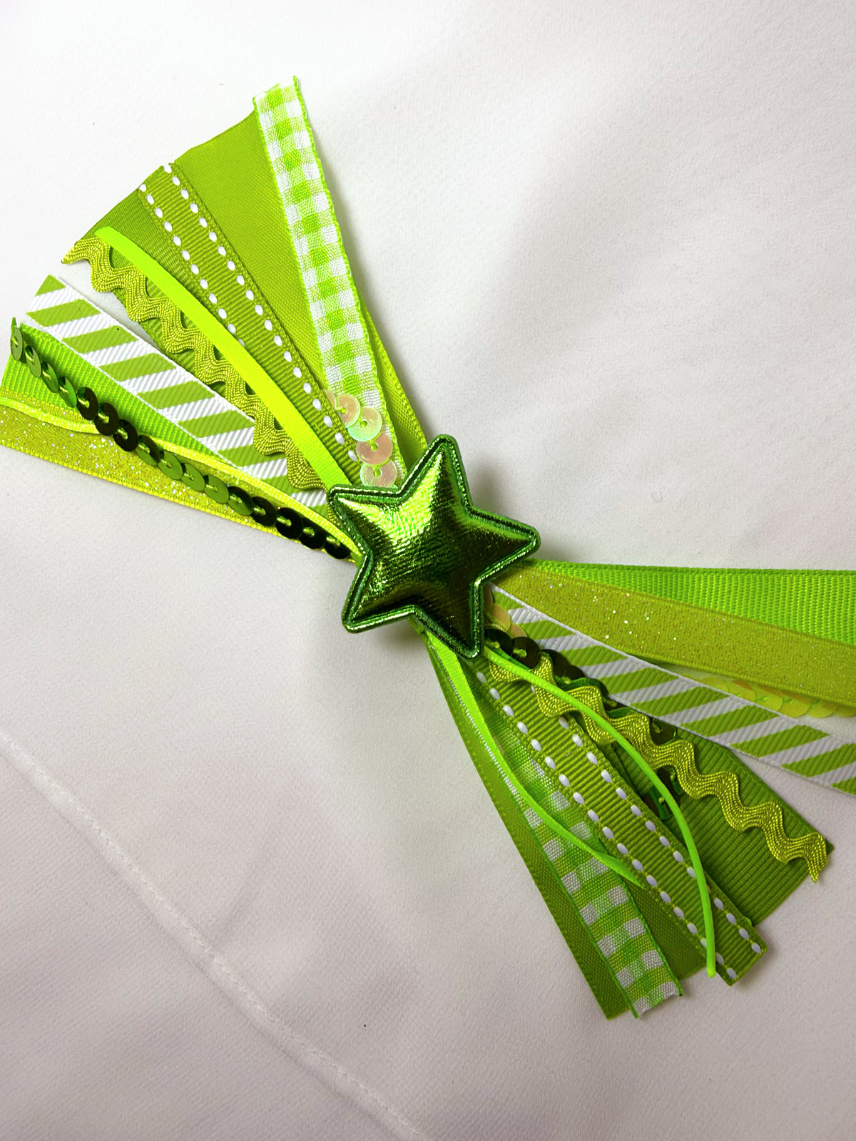 Lime Green Mini Confetti Bow