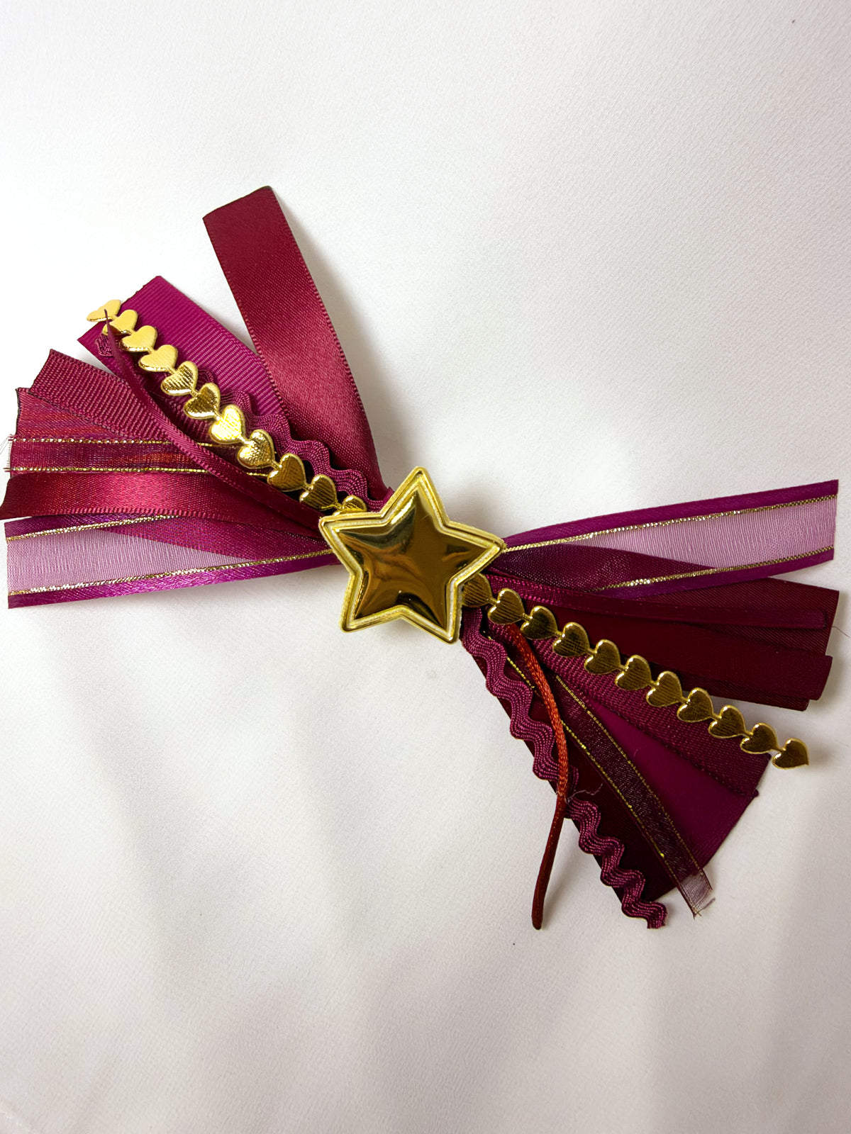Burgundy Mini Confetti Bow