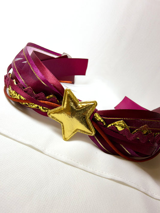Burgundy Confetti Bow