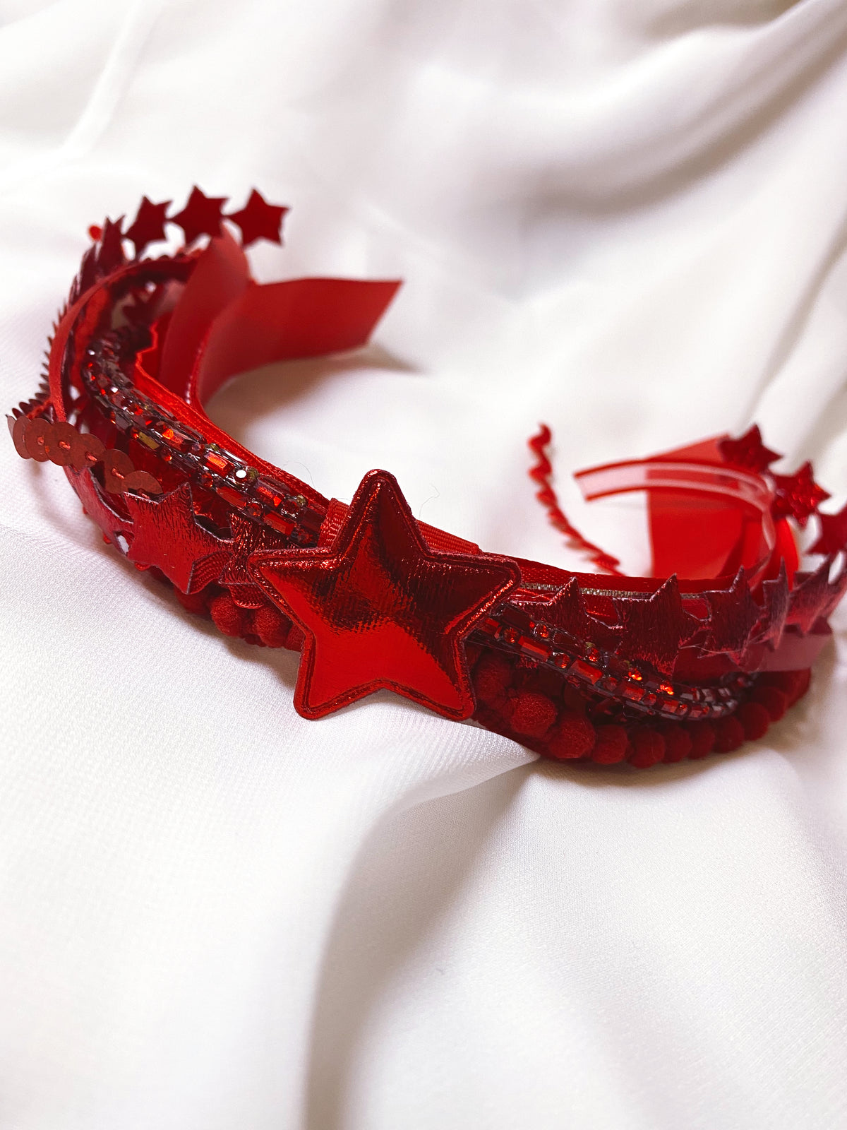 Red Confetti Bow