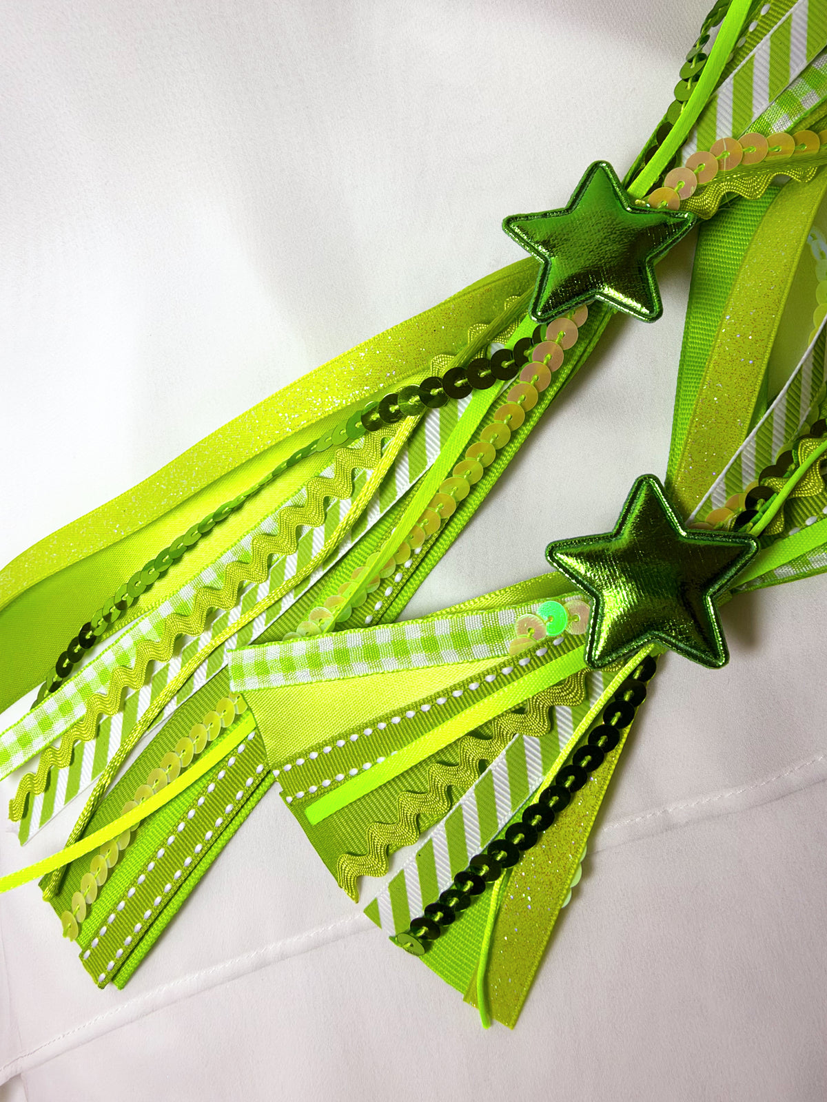 Lime Green Confetti Bow