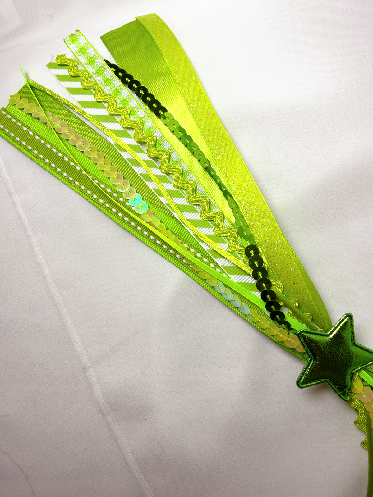 Lime Green Confetti Bow
