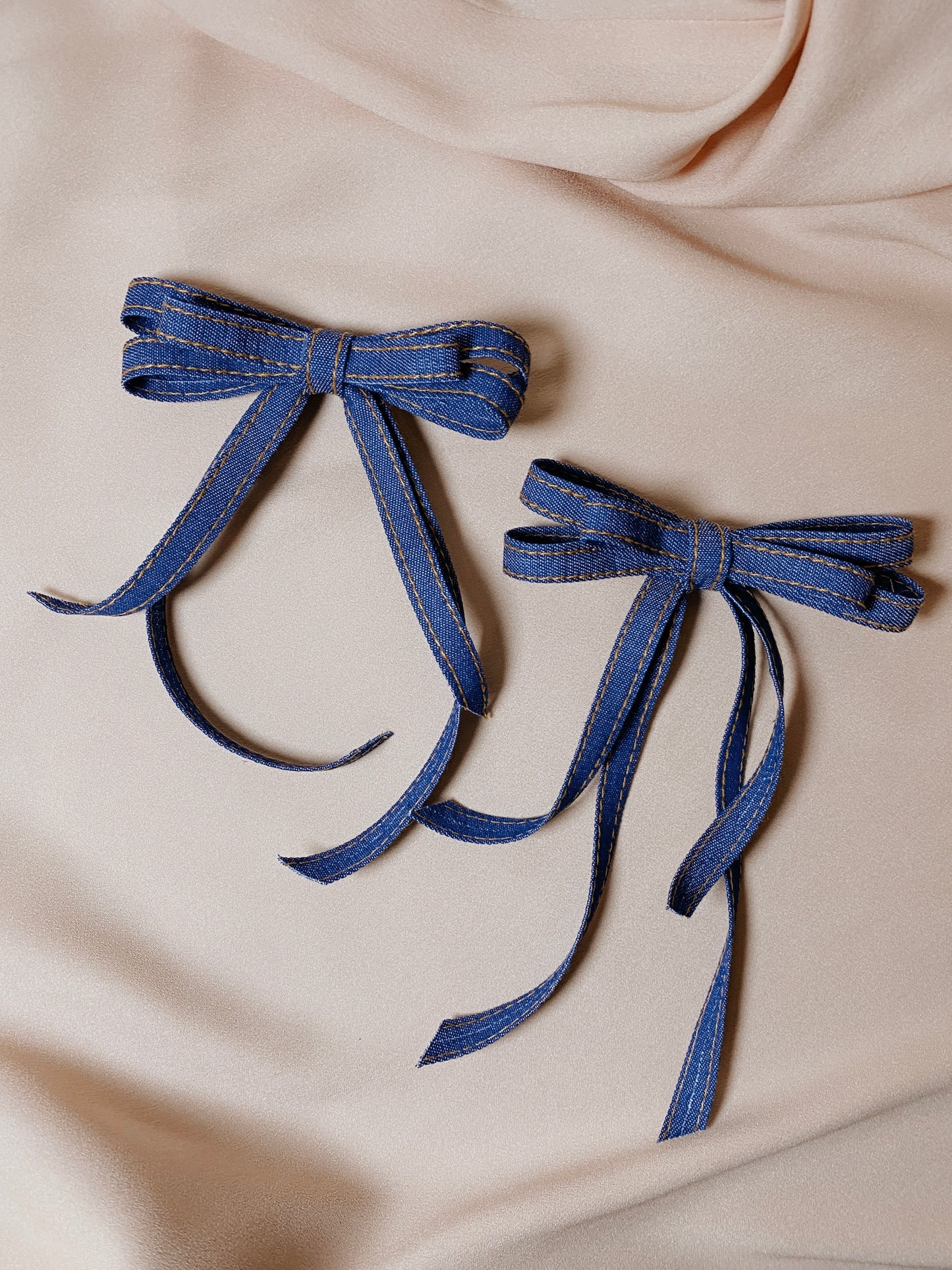 Denim Hem Bow